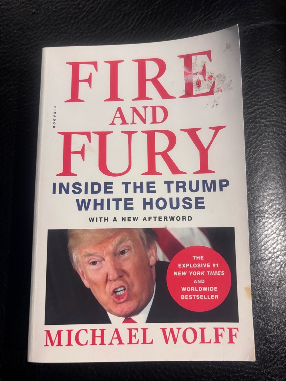 Michael Wolff Fire and Fury Paperback Book - White/Red Cover